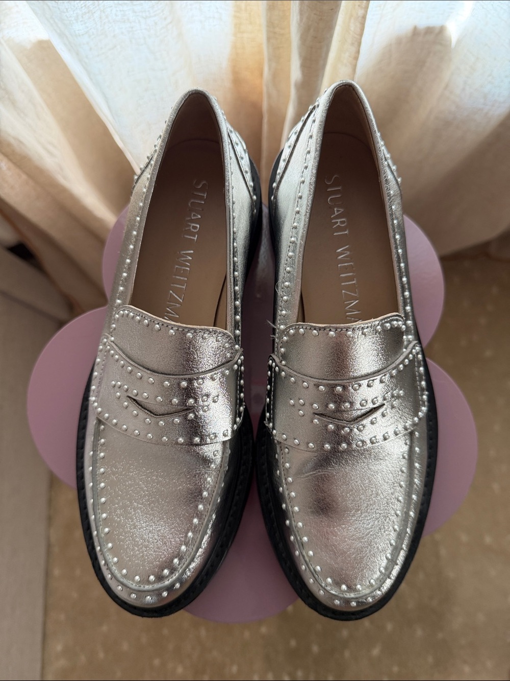 NEW Stuart Weitzman Parker Lift loafers